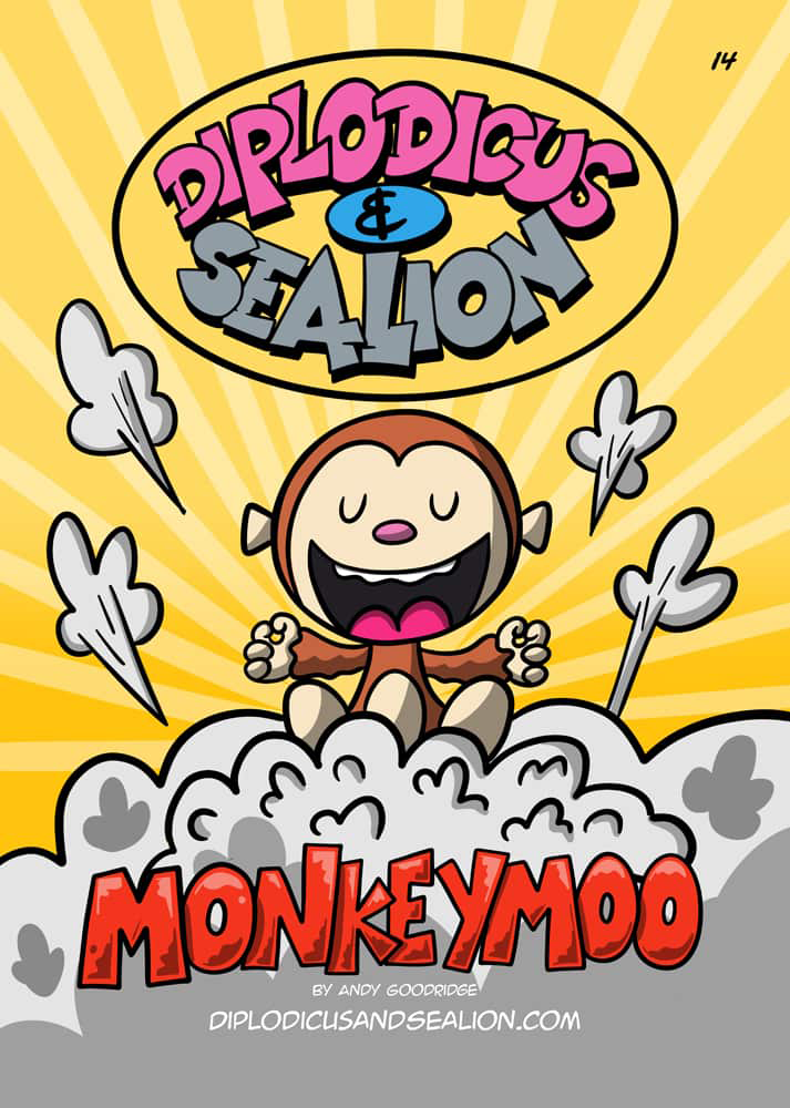 Diplodicus & Sealion webcomic cover — Episode 14: Monkey Moo