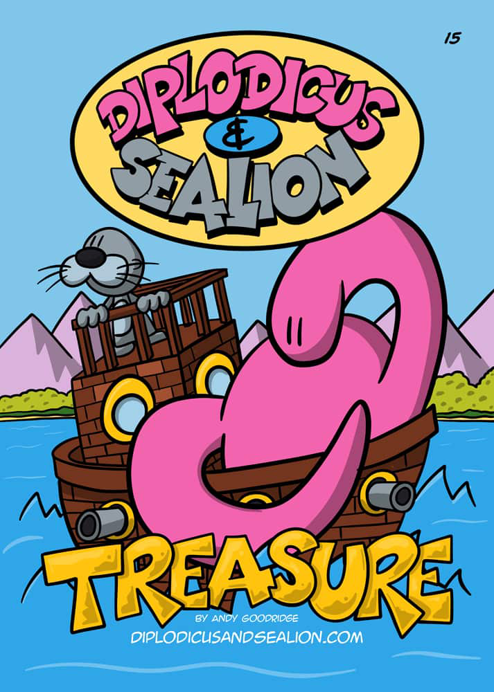 Diplodicus & Sealion webcomic cover — Episode 15: Treasure!