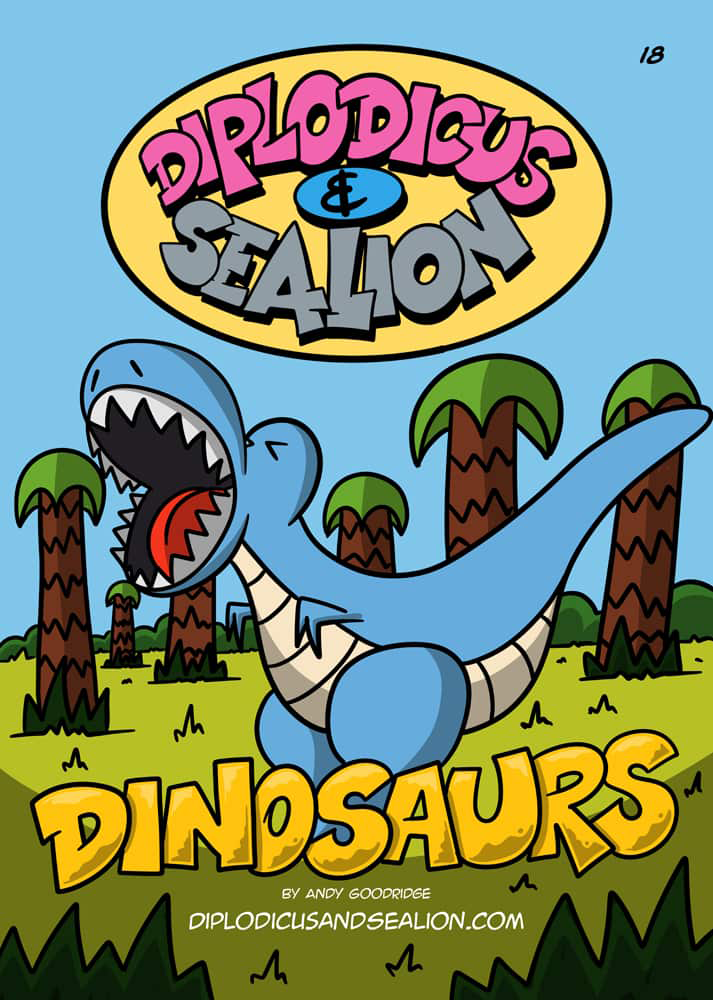 Diplodicus & Sealion webcomic cover — Episode 18: Dinosaurs