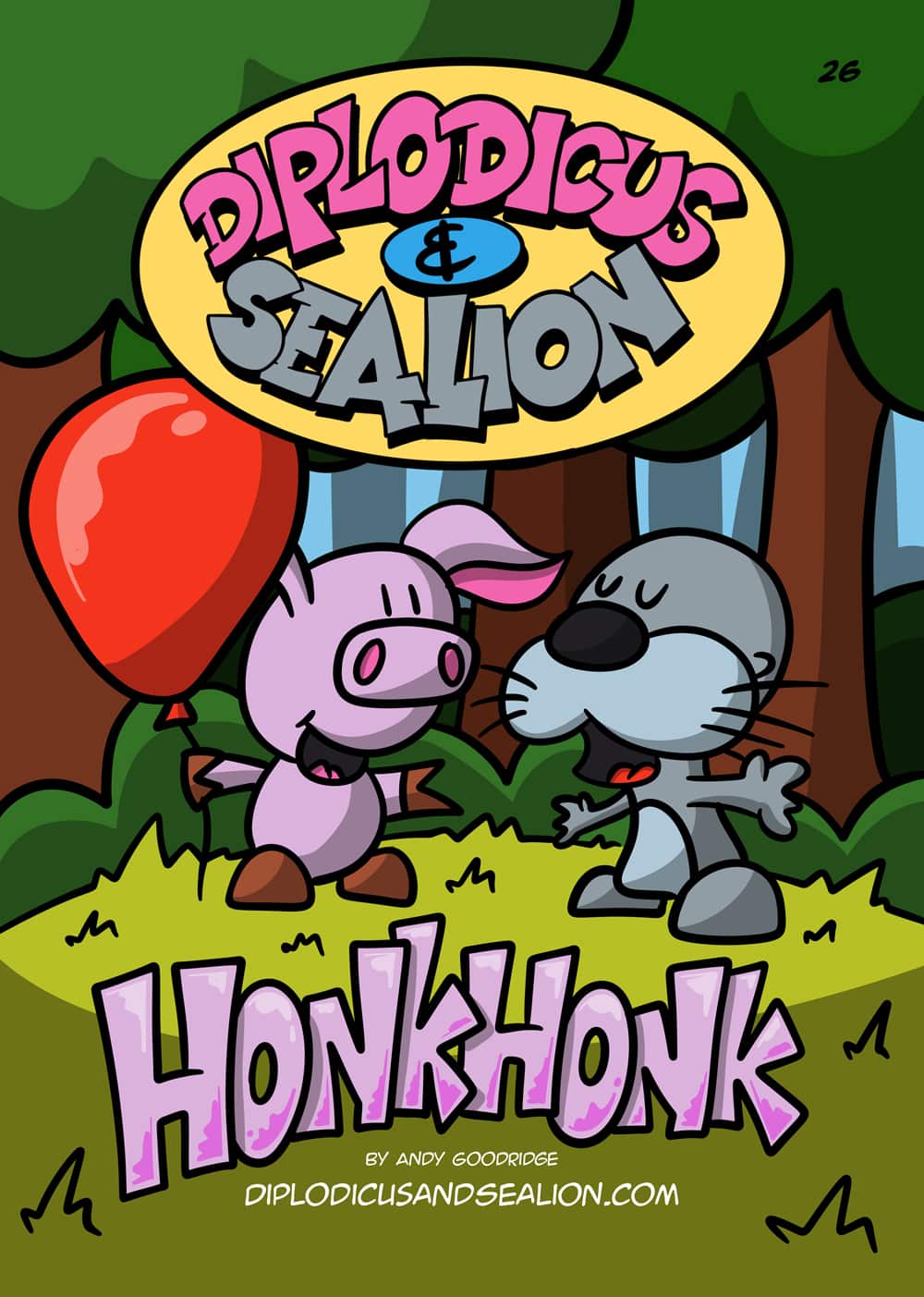 Diplodicus & Sealion webcomic cover — Episode 26: Honk Honk!