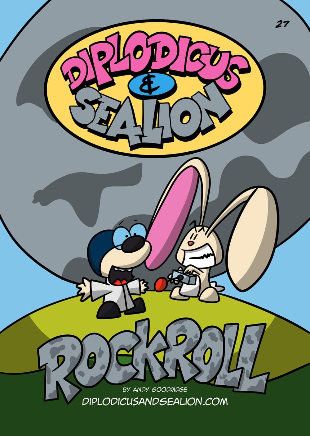 Diplodicus & Sealion webcomic cover — Episode 27: Rock Roll