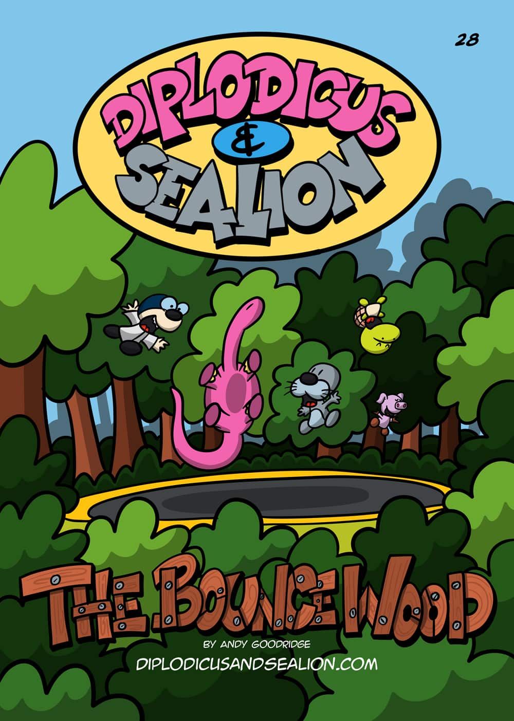 Diplodicus & Sealion webcomic cover — Episode 28: The Bounce Wood