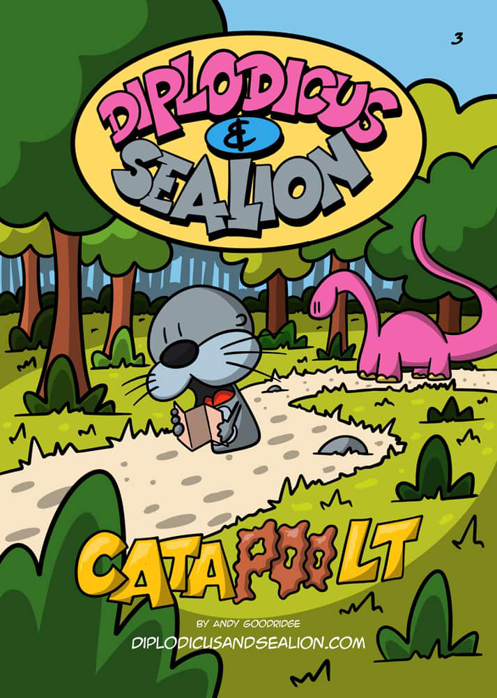Diplodicus & Sealion webcomic cover — Episode 3: Cata-Poo-Lt