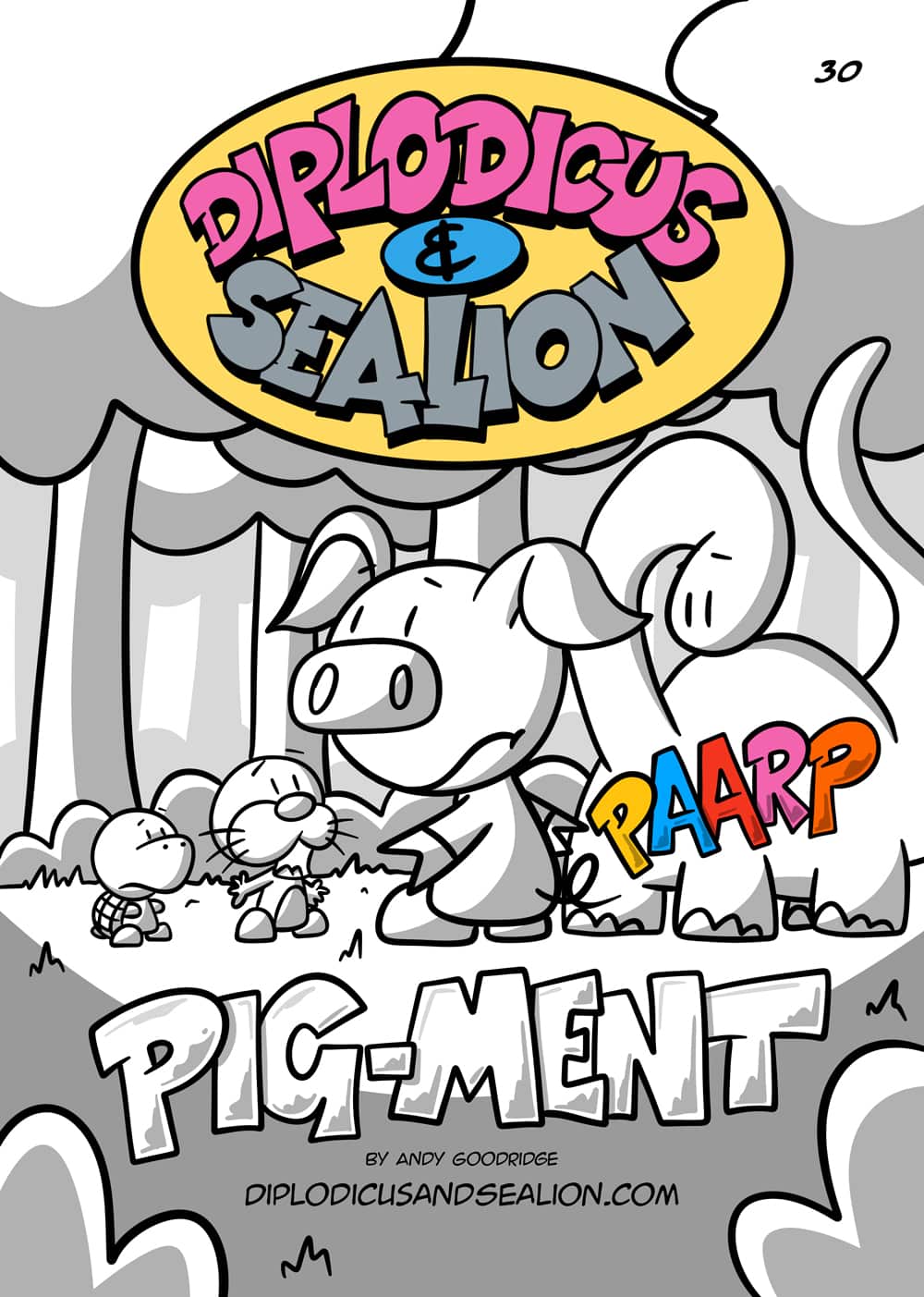 Diplodicus & Sealion webcomic cover — Episode 30: Pig-Ment
