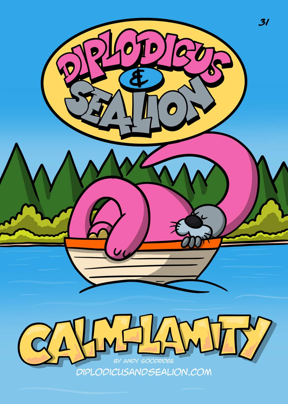 Diplodicus & Sealion webcomic cover — Episode 31: Calm-Lamity