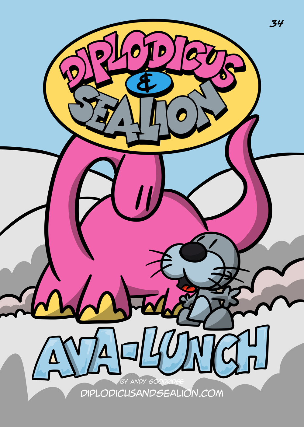 Diplodicus & Sealion webcomic cover — Episode 34: Ava-Lunch