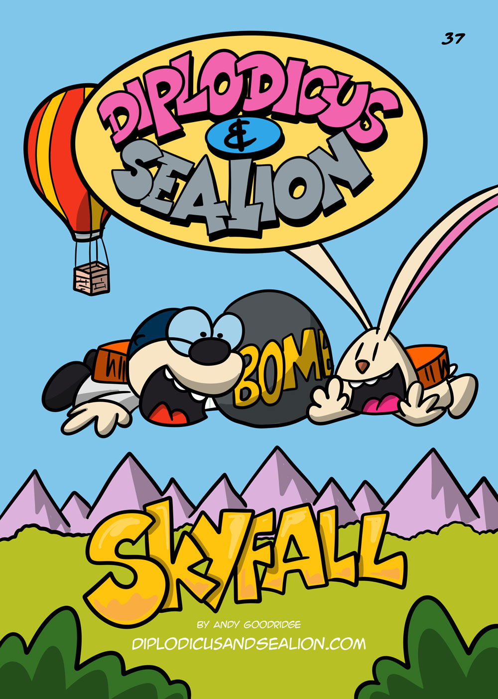 Diplodicus & Sealion webcomic cover — Episode 37: Sky Fall