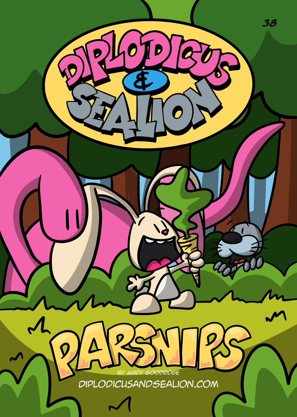 Diplodicus & Sealion webcomic cover — Episode 38: Parsnips