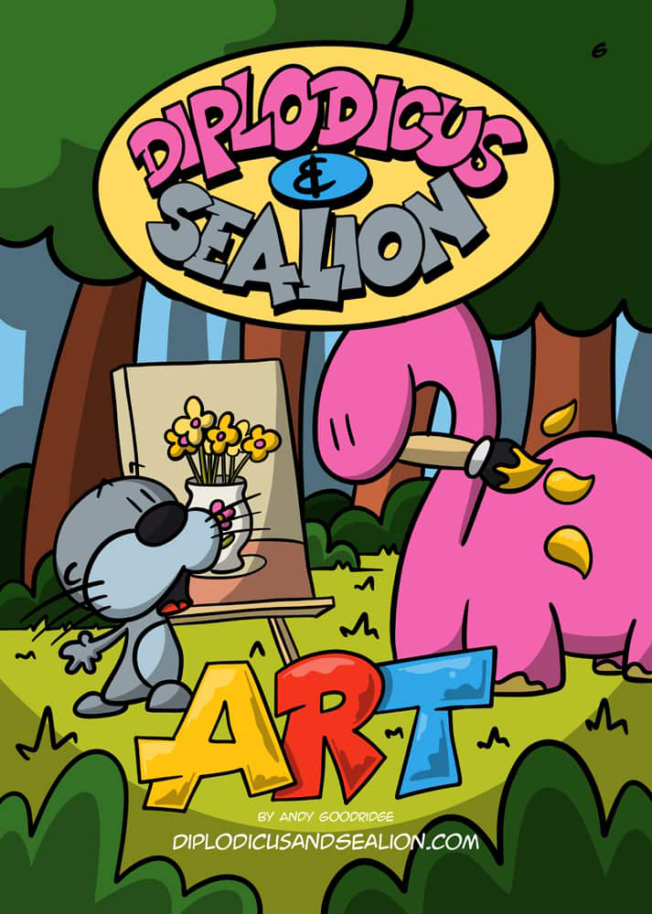Diplodicus & Sealion webcomic cover — Episode 6: Art