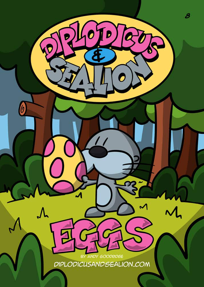 Diplodicus & Sealion webcomic cover — Episode 8: Eggs